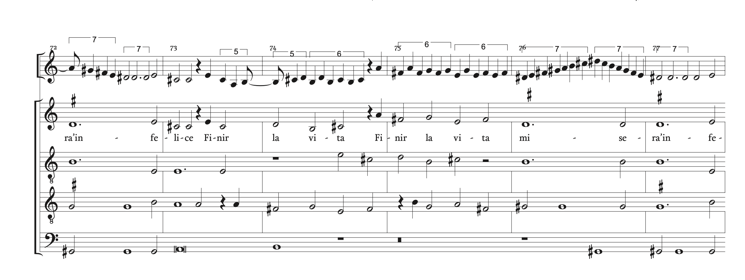 An example of diminutions after Ganassi by Vicente Parrilla