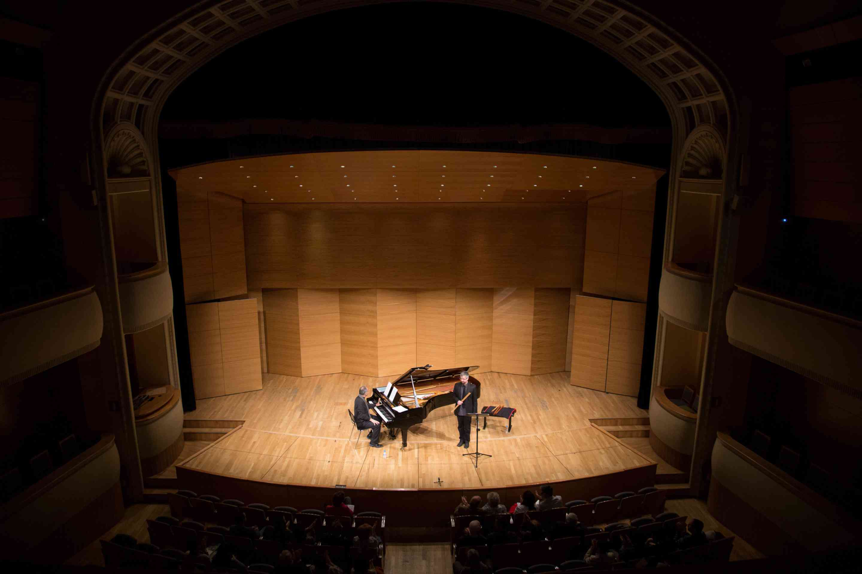 Enrico Pieranunzi and Vicente Parrilla duo. Concert in Sevilla, March 15, 2015. Photo courtesy of FeMAS and Javier Sierra